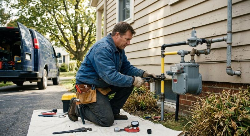 Fire Pit Gas Line Installation in Austin, TX