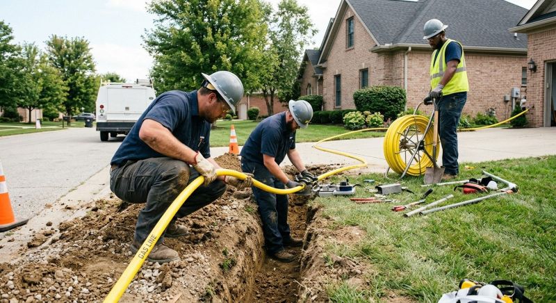 Natural Gas Line Installation in Austin, TX